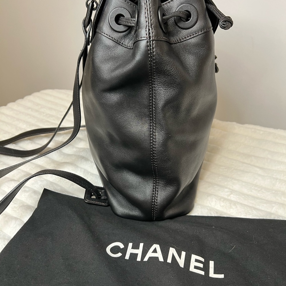 💯💎Authentic💎 CHANEL CC Turnlock Lambskin Leather Backpack - Picture 3 of 14